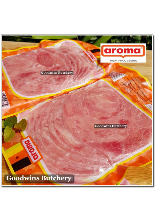 Aroma Bali frozen pork HAM COOKED sliced 250g